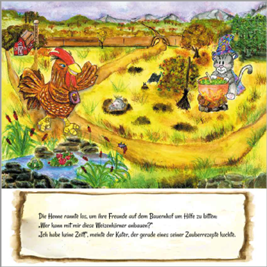 Die kleine rote Henne -Neue und unterhaltsame Version mit Großmutters Rezepten! DEU. – Bild 3