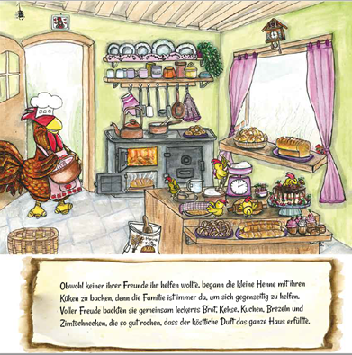 Die kleine rote Henne -Neue und unterhaltsame Version mit Großmutters Rezepten! DEU. – Bild 5