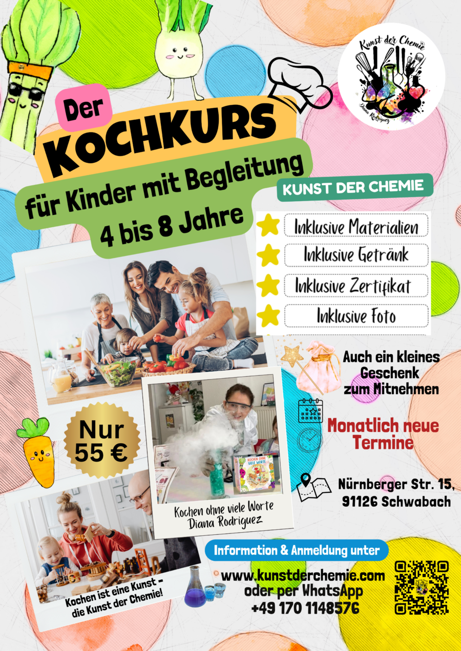 Kochkurs für Kinder (4–9 Jahre) mit Begleitung - 55 €