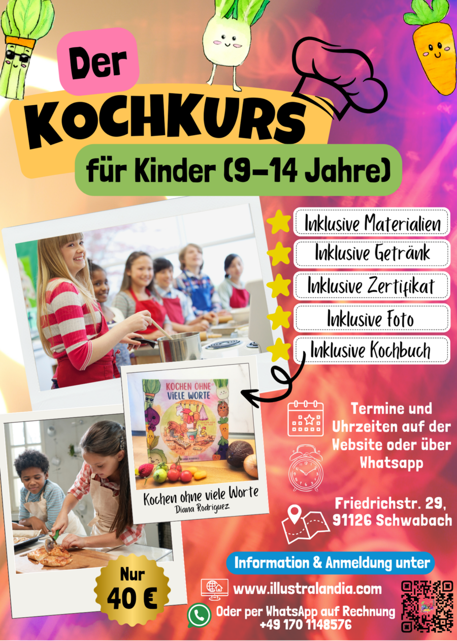 Kochkurs für Kinder (9-14 Jahre) OHNE Begleitung - 40 €